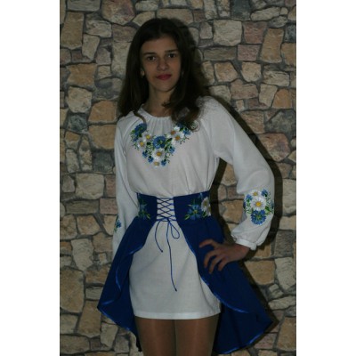 Embroidered costume for girl "Cornflower Dreams" teenage